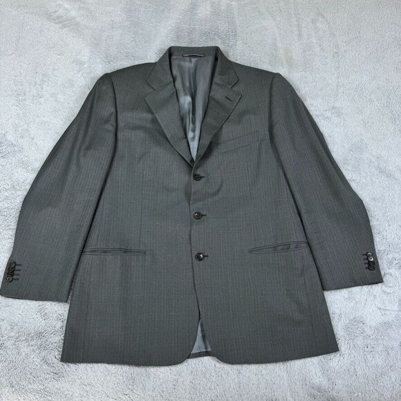 Ermenegildo Zegna Trofeo Men's 44R Suit‎ Blazer 100% Wool Made in Switzerland